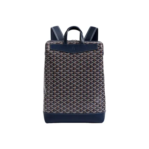 GOYARD Cisalpin Холщовая кожа Рюкзак Унисекс Морской синий