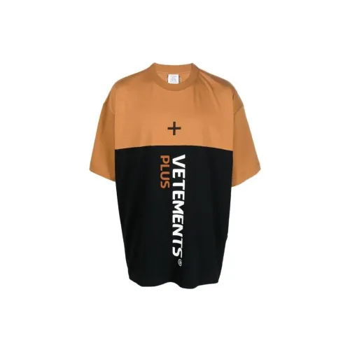 Vetements Оранжевые Мужские T-рубашки