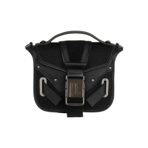 BALMAIN Сумка через плечо из телячьей кожи мужская черная