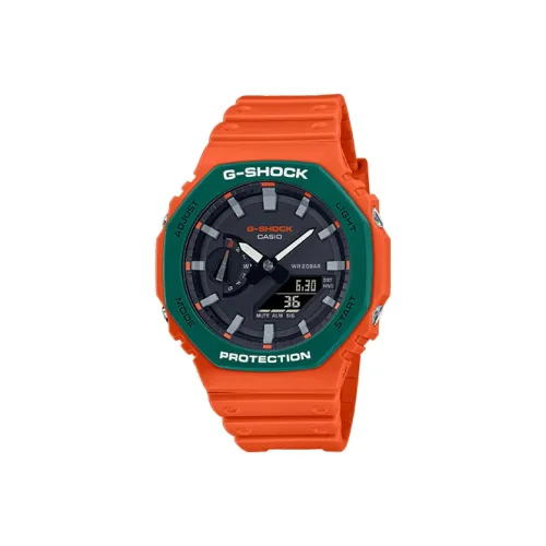 CASIO G Shock Octagonal Collection Кварцевый механизм Смольный ремешок Часы Мужские Черный циферблат