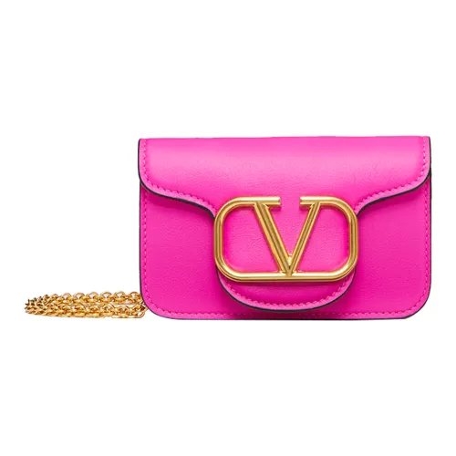 Valentino Locò Телячья кожа Сумка через плечо Сумка на плечо Женская Розовая