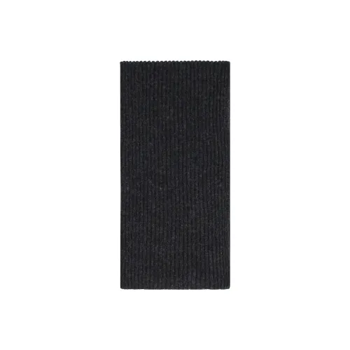 GANNI Шарфы из шерсти Wool Knit Черный Унисекс