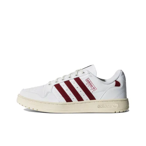 Adidas Originals NY 90 Stripes Slip-on Resistant Abrasion-resistant Low Top Skateboard Shoes Unisex White Red