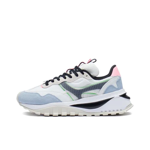 LiNing Fangyuan EVO Амортизаторы Ускорение Износостойкий Противоскользящий Низкий Топ Спортивная Повседневная Обувь Женская Белая Синяя