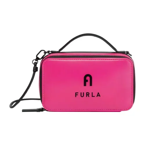 Furla Вавилон Текстиль Нейлоновая Сумка Сумка через плечо Сумка через плечо Мини Женская Неоновый Розовый