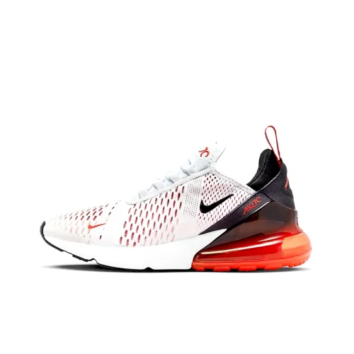 Nike Air FORCE 270 Slip Resistant Abrasion Resistant Низкий Топ Повседневная обувь Женская Белый Черный Красный