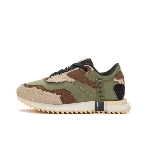 KAPPA Низкий топ Беговые кроссовки Унисекс Зеленый Кофейный Черный