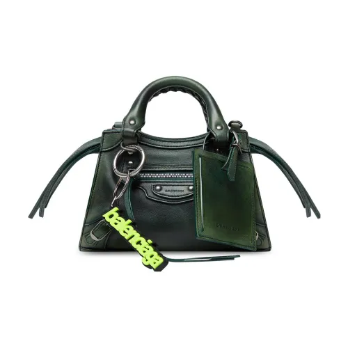Balenciaga Neo Classic Телячья кожа Сумка через плечо Сумка Мини Женская Темно-зеленая