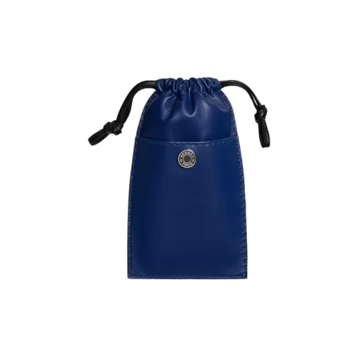 HERMES Pilo Мирро (фиолетовый) Овечья кожа с Swift Телячья кожа Чехол для телефона Женские Сапфирово-синий Черный