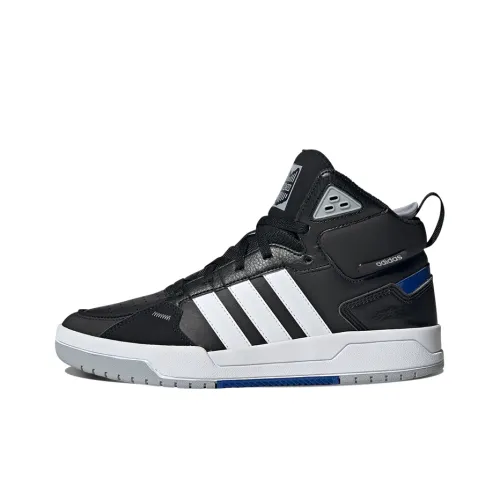 Adidas Neo 100DB Slip-Resistant Abrasion-Resistant MID Skateboarding Top Shoes Unisex Black White Adidas Neo 100DB Противоскользящие Устойчивые к истиранию MID Скейтбординг Топ Кроссовки Унисекс Черный Белый