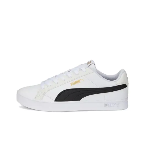 PUMA Smash Vulc V3 Lo Low Топ Скейтборд Кроссовки Унисекс Белый Черный