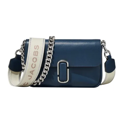 MARC JACOBS Телячья кожа Портативная Сумка через плечо Сумка на плечо Женская Синяя