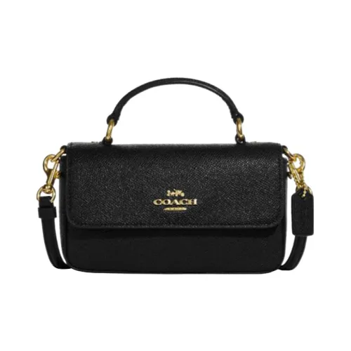 COACH Сумка из коровьей кожи сумка через плечо маленькая сумка через плечо женская черная