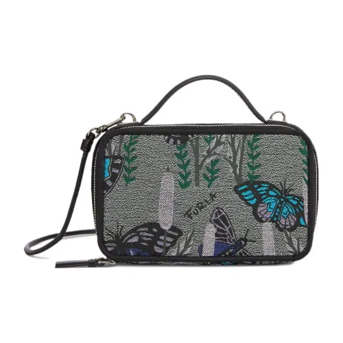 Furla Вавилон Ткань Сумка Сумка через плечо Сумка через плечо Мини Женская Оливковая