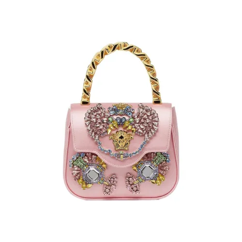 VERSACE La Medusa Овчина Сумка через плечо Сумка Мини Женская Розовая