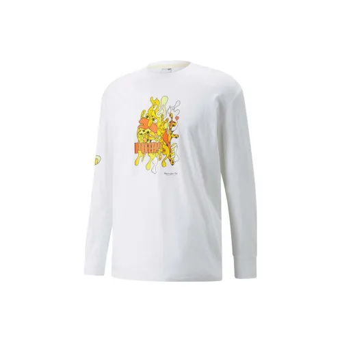 PUMA x BRITTO LS Tee T-Shirt Рубашка Мужская Белая