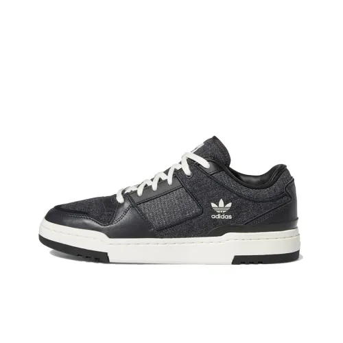 Adidas Originals FORUM Luxe Low Топ Скейтборд Кроссовки Унисекс Черный Белый