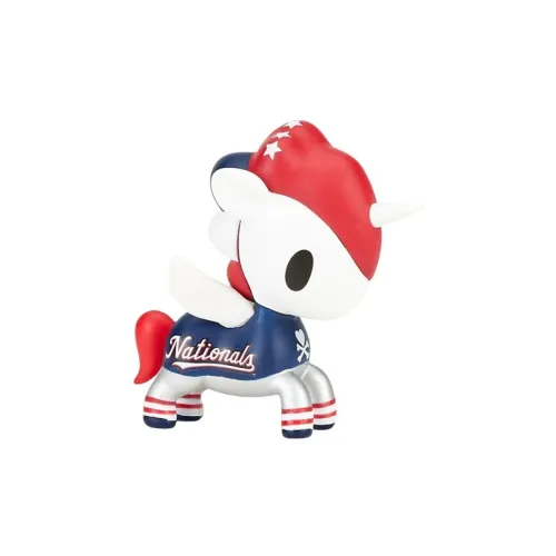 tokidoki x MLB Unicorns Washington Nationals 2022 Прозрачный Blind Box с карточкой 6,3 см