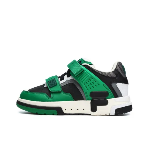 FILA DOPPIO Низкие Кроссовки для Скейтбординга Женские Черные Масляно-Зеленые