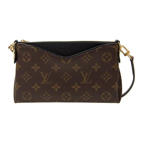 LOUIS VUITTON Pallas Коровья кожа Портативная сумка через плечо сумка на плечо обычная женская коричневая