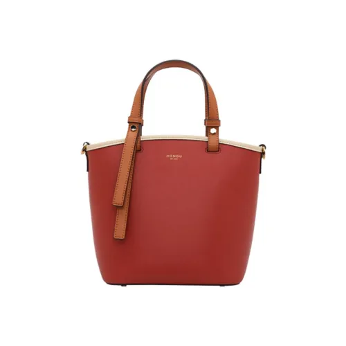 HONGU Сумка из коровьей кожи Сумка для покупок Сумка через плечо Сумка Обычная Женская Оранжево-красная Темно-синяя