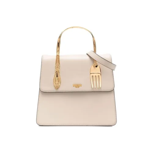 MOSCHINO Телячья кожа Тоут Сумка Сумка для покупок Сумка через плечо Сумка Женская Светлый Бежевый