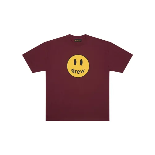 Drew House T-Shirt Унисекс Бордовый