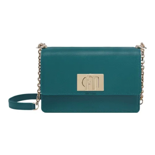 Furla 1927 Collection Текстурированная кожа Сумка через плечо Мини Женская Яшма