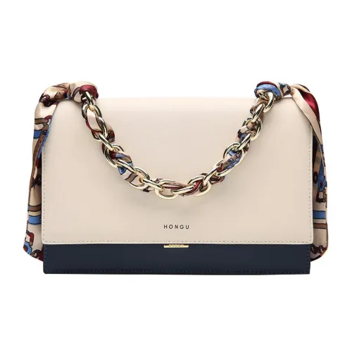 HONGU Сумка через плечо из коровьей кожи Маленькая Женская Белая