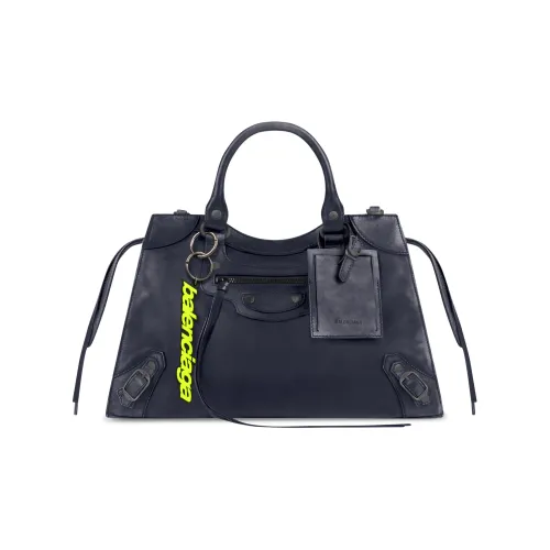 Balenciaga Neo Classic Телячья кожа Сумка через плечо Сумка Женская Темно-синий