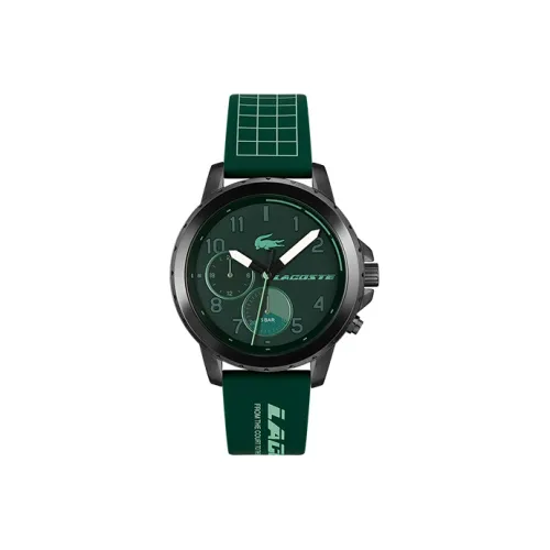 LACOSTE ENDURANCE Коллекция Наручные часы Кварцевый механизм Силиконовый ремешок Зеленый циферблат Мужские часы