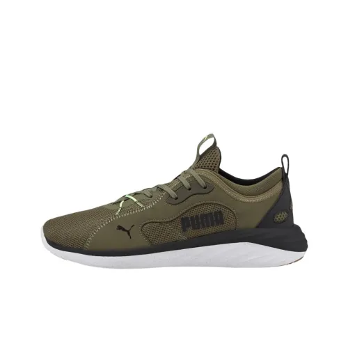 PUMA Better Foam Emerge Street Slip-resistant Abrasion-resistant Low-top Беговые кроссовки Мужские Зеленый Черный Белый