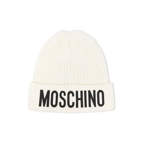 MOSCHINO Шапки-бини Белый Унисекс