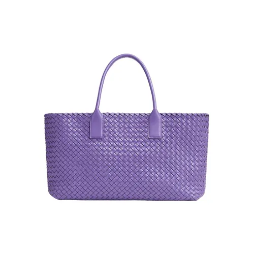Bottega Veneta Sheepskin Tote Bag Shopping Bag Shoulder Bag Medium Women's Purple