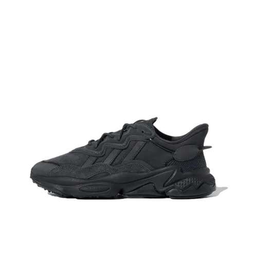 Adidas Originals Ozweego Амортизация устойчивый к истиранию дышащий низкий верх беговые кроссовки унисекс темно-серый