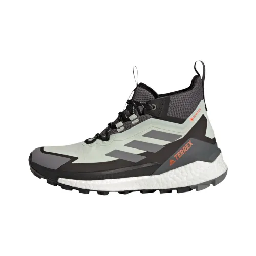 adidas Terrex FREE HIKER Амортизаторы Ударопрочный Противоскользящий Устойчивый к истиранию Высокий Топ Уличная обувь Белый Серый