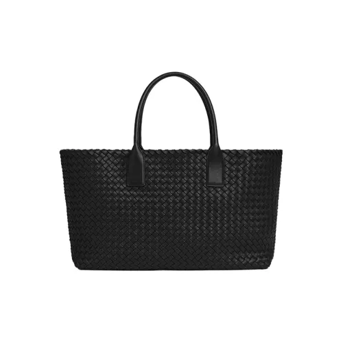 Bottega Veneta Cabat Sheepskin Tote Bag Shopping Bag Shoulder Bag Handbag Medium Women's Black