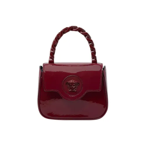 FANSIZHE La Medusa Лакированная кожа коровья кожа через плечо одно плечо сумка мини женский бордовый