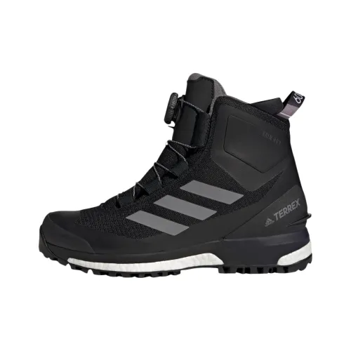 adidas Terrex Conrax BOA Rain Rdy Амортизация Противоскользящий Устойчивый к истиранию Термический Высокий Топ Уличная Обувь Черный
