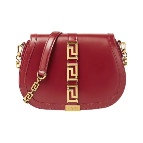 FANSIZHE Greca Goddess Коровья кожа Сумка через плечо Сумка на плечо Большая Женская Красная