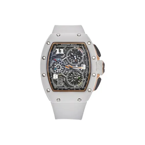 RICHARD MILLE Автоматический Механический Механизм Мужские Часы 38,4мм*47,34мм Белый