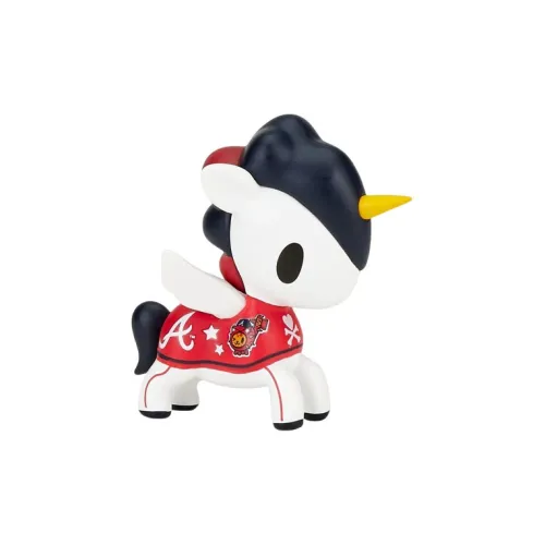 tokidoki x MLB Unicorns Atlanta Braves 2022 Прозрачный Blind Box с карточкой 6,3 см