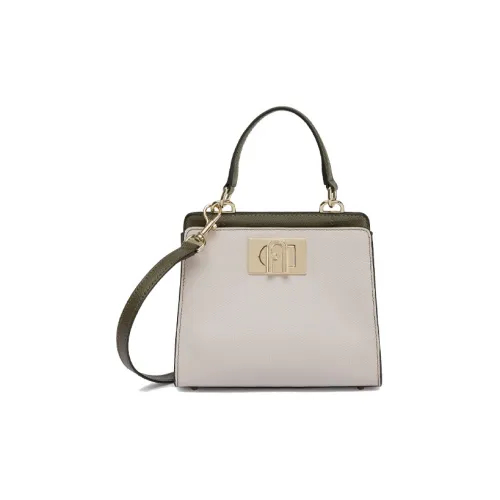 Furla 1927 Collection Кожа Сумка через плечо Сумка Мини Женская Жемчужно-белая Черная Шалфейно-зеленая