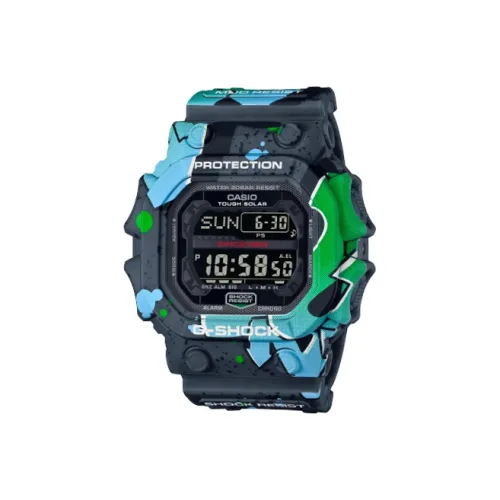 CASIO G SHOCK Кварцевый механизм Смольный ремешок Часы Мужские Черный циферблат