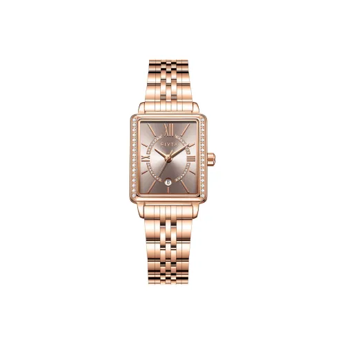 FIYTA Allure Series Кварцевый механизм ремешок из нержавеющей стали женские часы золотой циферблат