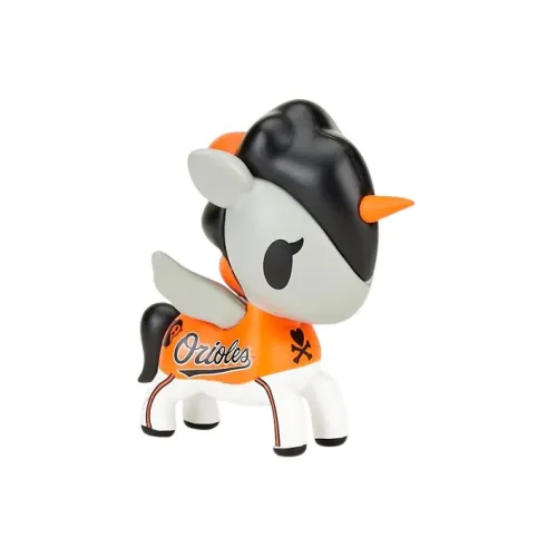 tokidoki x MLB Unicorns BALTIMORE ORIOLES 2022 Прозрачный Blind Box с карточкой 6,3 см