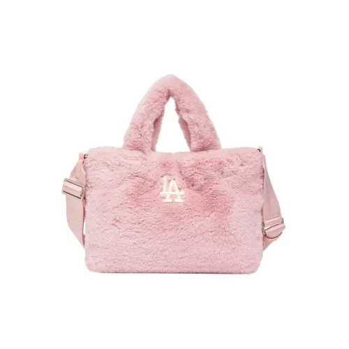 Млб Базовый Лого Плюшевый Флис Тоут Сумка Сумка для покупок Сумка через плечо Сумка Обычная Женская Розовая