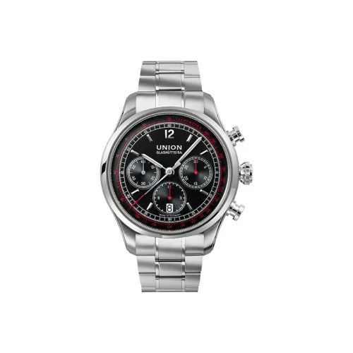 UNION GLASHUTTE/SA Мужские часы с ручным заводом, механический, коллекция Belisar, 44 мм*44 мм*15 мм, черный
