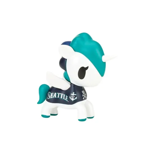 tokidoki x MLB Unicorns Seattle Mariners 2022 Прозрачный Blind Box с карточкой 6,3 см