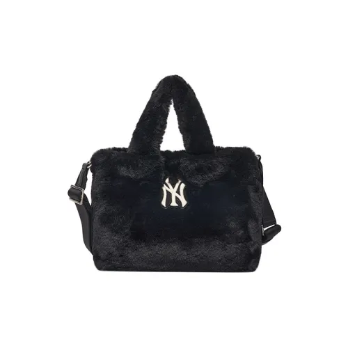 Mlb Base Logo Полиэстер Синтетическая Кожа Тоут Сумка Сумка для покупок Сумка через плечо Сумка Обычная Женская Черная